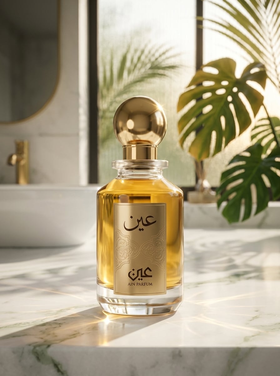 Luxury Skincare Golden Hour Product Shot